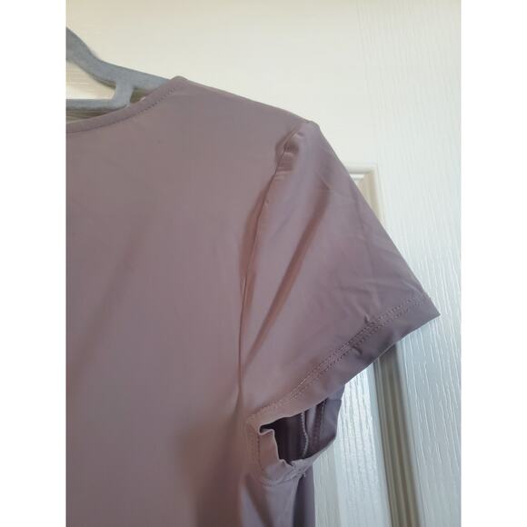 MC Planet by Innate Gray Short Sleeve Asymmetric Tunic Lagenlook Top, Size 6 - Picture 9 of 11